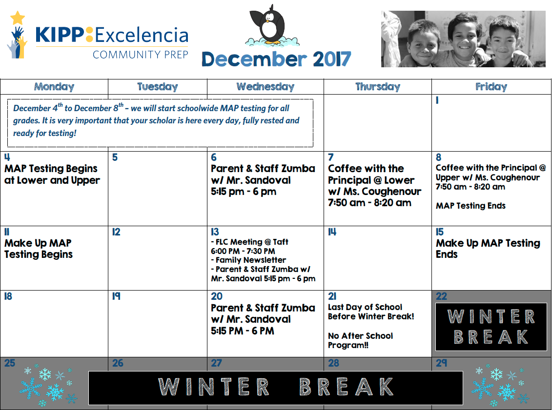 KECP Monthly Calendars KIPP Bay Area Public Schools